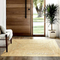 natural fiber Raffia grass braided rug